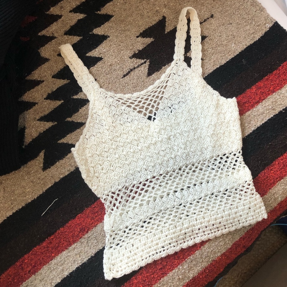 Vintage crochet tank top
